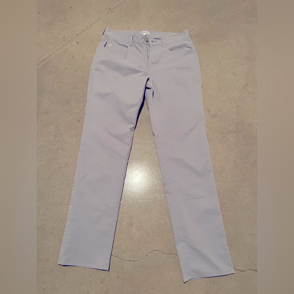 Peter Millar eb66 performance pant in gray. Men's size 33